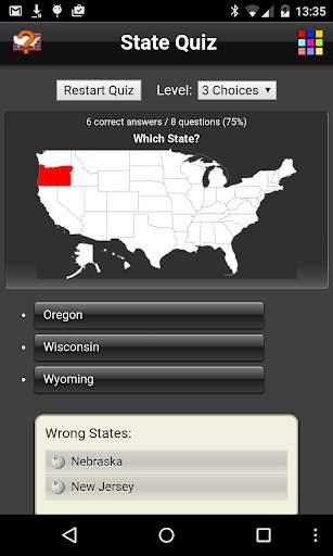 Run android online APK State Quiz Lite from MyAndroid or emulate State Quiz Lite using MyAndroid