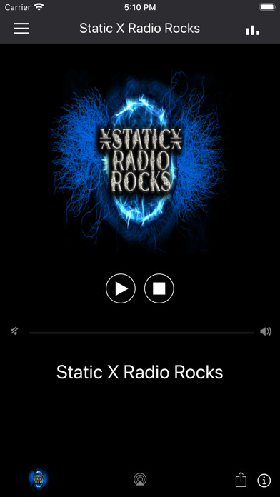 Emulate iPhone app Static X Radio Rocks using MyAndroid