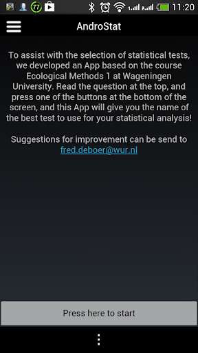 Run android online APK Statistical Support WUR from MyAndroid or emulate Statistical Support WUR using MyAndroid