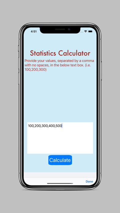 Emulate iPhone app Statistics Calculator - Basic using MyAndroid Emulate iPhone app Statistics Calculator - Basic using MyAndroid