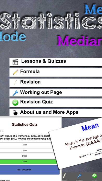 Emulate iPhone app STATISTICS MATHS using MyAndroid
