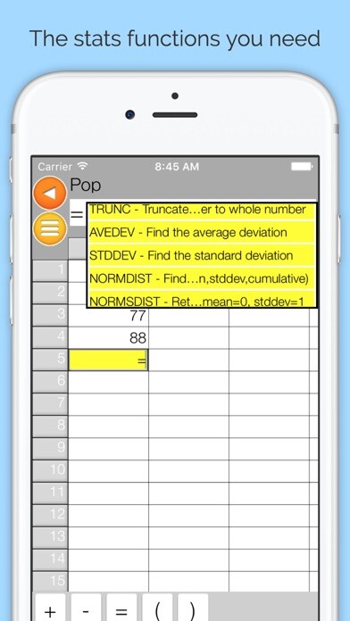 Emulate iPhone app Statsheet Spreadsheet using MyAndroid Emulate iPhone app Statsheet Spreadsheet using MyAndroid