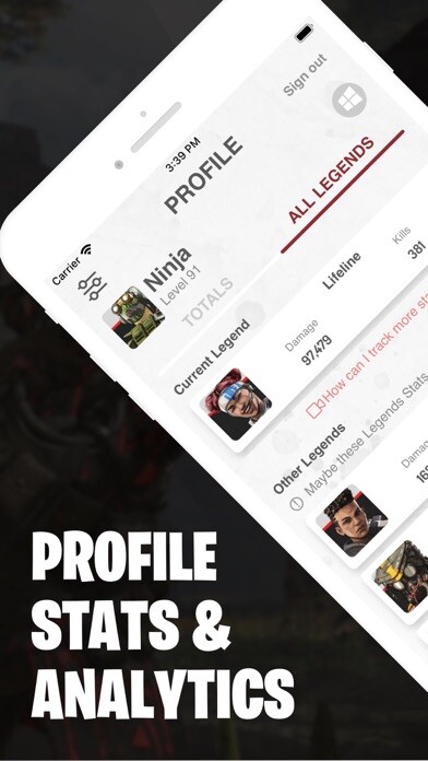 Emulate iPhone app Stats & Tools for APEX Legends using MyAndroid