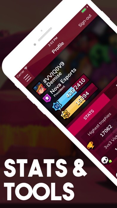Emulate iPhone app Stats & Tools for Brawl Stars using MyAndroid