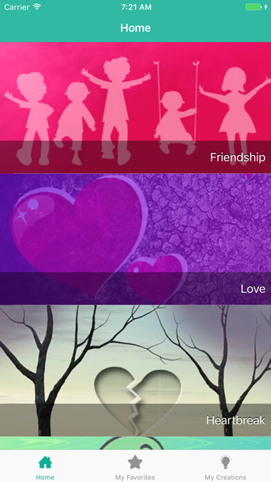 Emulate iPhone app Status and quotes Pro using MyAndroid