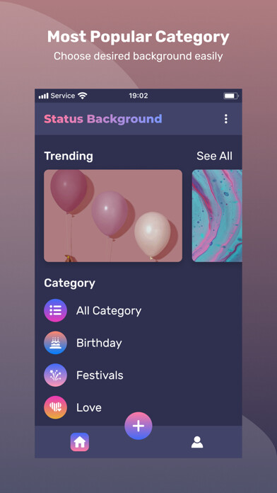 Emulate iPhone app Status Background using MyAndroid