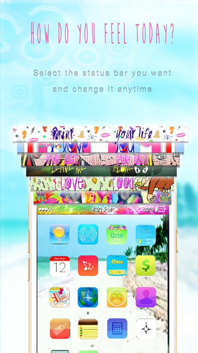 Emulate iPhone app Status bar one - Paint your screen with amazing style using MyAndroid Emulate iPhone app Status bar one - Paint your screen with amazing style using MyAndroid