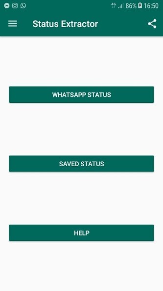 Run android online APK Status Extractor for Whatsapp from MyAndroid or emulate Status Extractor for Whatsapp using MyAndroid