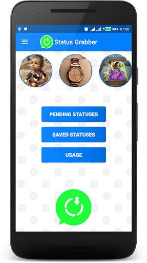 Run android online APK Status Grabber from MyAndroid or emulate Status Grabber using MyAndroid