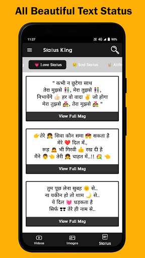 Run android online APK Status King - Love Sad Attitude Status Shayari App from MyAndroid or emulate Status King - Love Sad Attitude Status Shayari App using MyAndroid Run android online APK Status King - Love Sad Attitude Status Shayari App from MyAndroid or emulate Status King - Love Sad Attitude Status Shayari App using MyAndroid