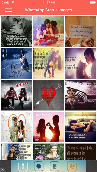 Emulate iPhone app Status & Quotes Images using MyAndroid Emulate iPhone app Status & Quotes Images using MyAndroid