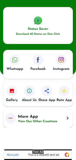 Run android online APK Status Saver - for Whatsapp Facebook and instagram from MyAndroid or emulate Status Saver - for Whatsapp Facebook and instagram using MyAndroid Run android online APK Status Saver - for Whatsapp Facebook and instagram from MyAndroid or emulate Status Saver - for Whatsapp Facebook and instagram using MyAndroid