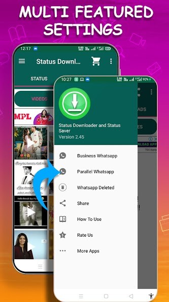 Run android online APK Status Saver Pro for WA from MyAndroid or emulate Status Saver Pro for WA using MyAndroid