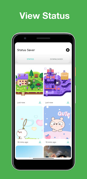 Run android online APK StatusSaver:Saver for WhatsApp from MyAndroid or emulate StatusSaver:Saver for WhatsApp using MyAndroid