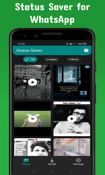 Run android online APK Status Saver: Save WA Status from MyAndroid or emulate Status Saver: Save WA Status using MyAndroid