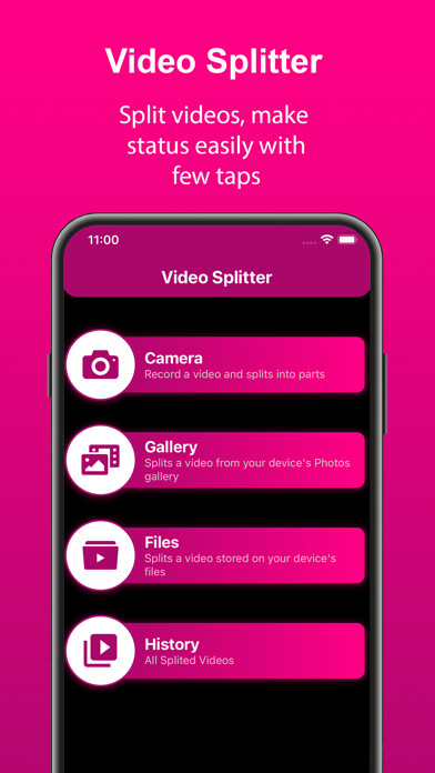 Emulate iPhone app Status Splitter for WhatsApp using MyAndroid