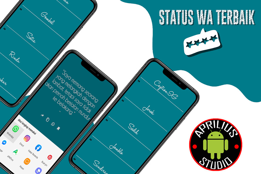 Run android online APK Status WA Lengkap - Keren dan Lucu from MyAndroid or emulate Status WA Lengkap - Keren dan Lucu using MyAndroid