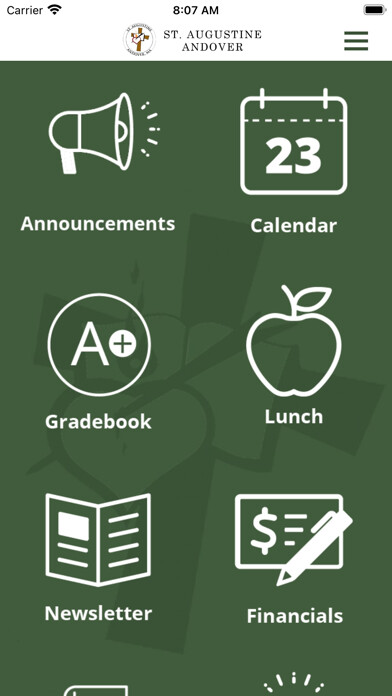 Emulate iPhone app St. Augustine School - Andover using MyAndroid