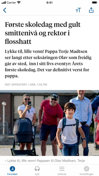 Emulate iPhone app Stavanger Aftenblad using MyAndroid Emulate iPhone app Stavanger Aftenblad using MyAndroid
