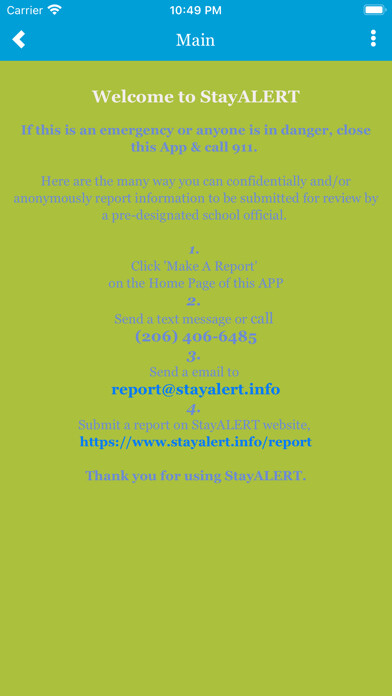 Emulate iPhone app StayALERT App using MyAndroid