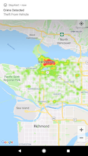 Emulate Android APK Stay Alert: Vancouver Crime Map