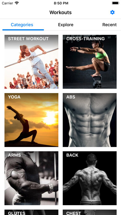 Emulate iPhone app StayFit workout trainer using MyAndroid