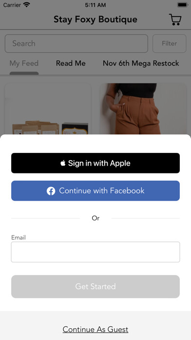 Emulate iPhone app Stay Foxy Boutique using MyAndroid Emulate iPhone app Stay Foxy Boutique using MyAndroid