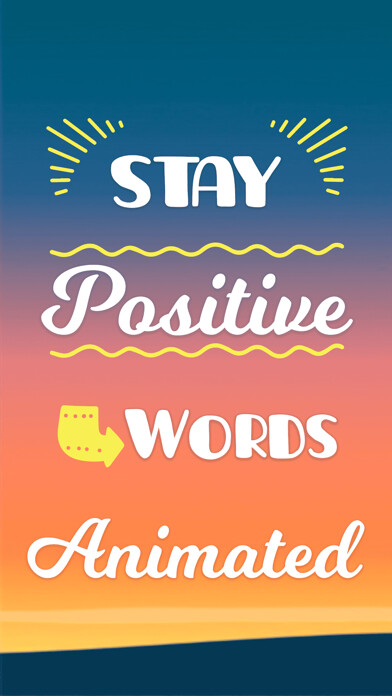 Emulate iPhone app Stay Strong: Be Positive Words using MyAndroid
