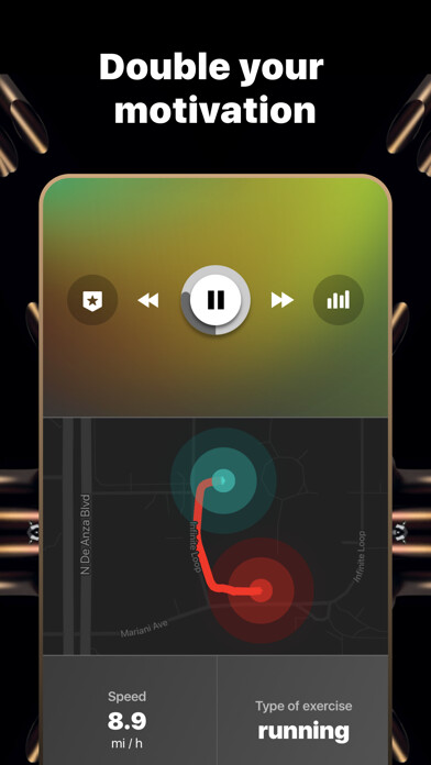 Emulate iPhone app Staywalk — music for running using MyAndroid Emulate iPhone app Staywalk — music for running using MyAndroid