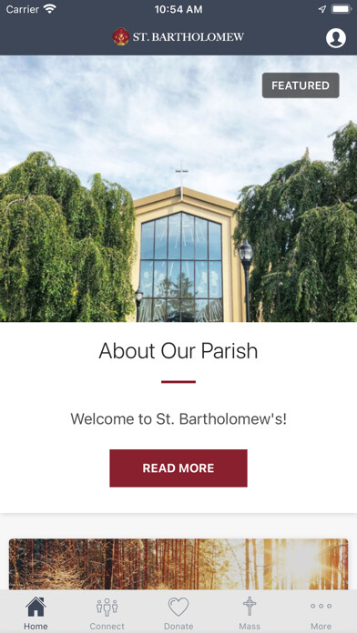 Emulate iPhone app St. Bartholomew Church using MyAndroid