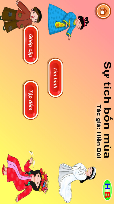 Emulate iPhone app Sự tích bốn mùa using MyAndroid