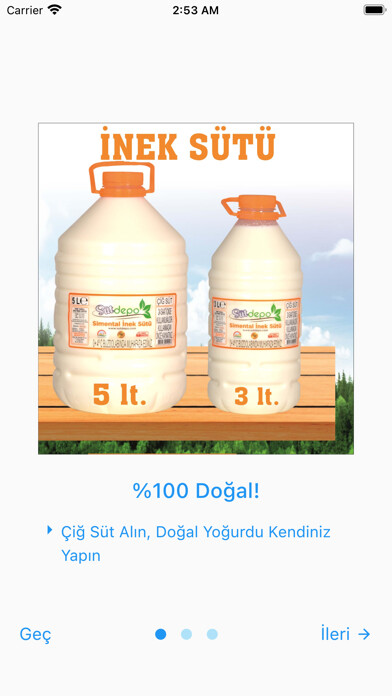 Emulate iPhone app Süt Depo using MyAndroid Emulate iPhone app Süt Depo using MyAndroid