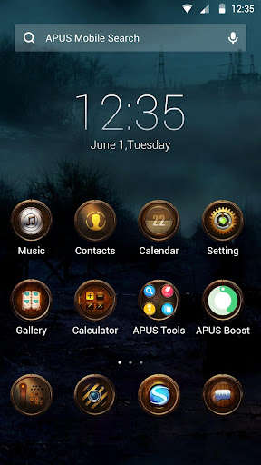 Run android online APK Steam age-APUS Launcher theme from MyAndroid or emulate Steam age-APUS Launcher theme using MyAndroid