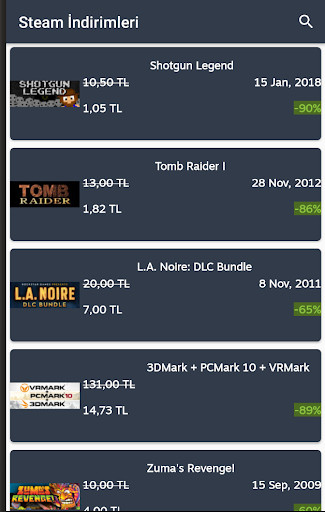 Run android online APK Steam Discounts from MyAndroid or emulate Steam Discounts using MyAndroid