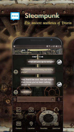 Run android online APK Steampunk skin for Next SMS from MyAndroid or emulate Steampunk skin for Next SMS using MyAndroid Run android online APK Steampunk skin for Next SMS from MyAndroid or emulate Steampunk skin for Next SMS using MyAndroid