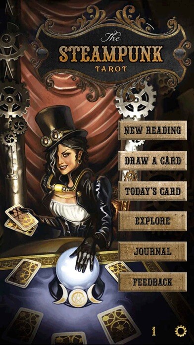 Emulate iPhone app Steampunk Tarot using MyAndroid Emulate iPhone app Steampunk Tarot using MyAndroid