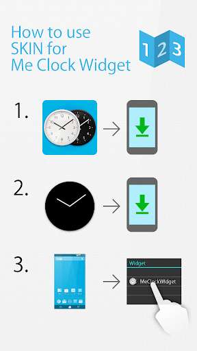 Emulate Android APK Steel clock widget -Me Clock
