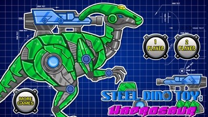 Emulate iPhone app Steel Dino Toy:Mechanic Hadrosaurs-2 player game using MyAndroid