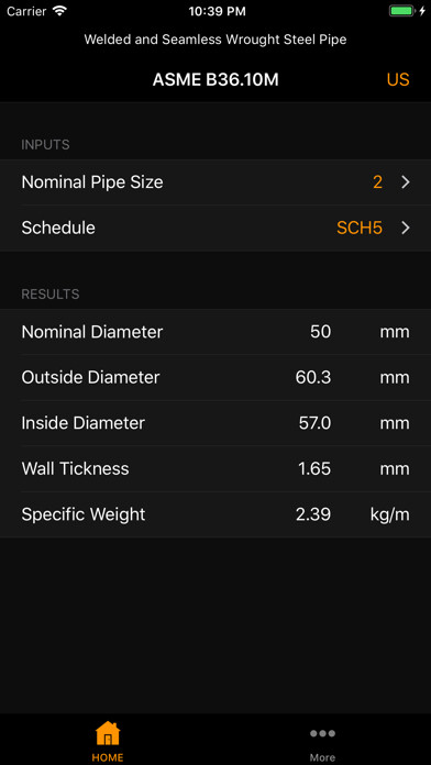 Emulate iPhone app Steel Pipe B36.10M using MyAndroid Emulate iPhone app Steel Pipe B36.10M using MyAndroid