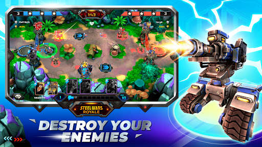 Run android online APK Steel Wars Royale - Multiplayer Robot Strategy 1v1 from MyAndroid or emulate Steel Wars Royale - Multiplayer Robot Strategy 1v1 using MyAndroid