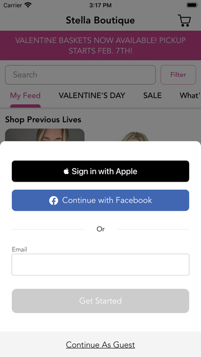 Emulate iPhone app Stella Boutique using MyAndroid