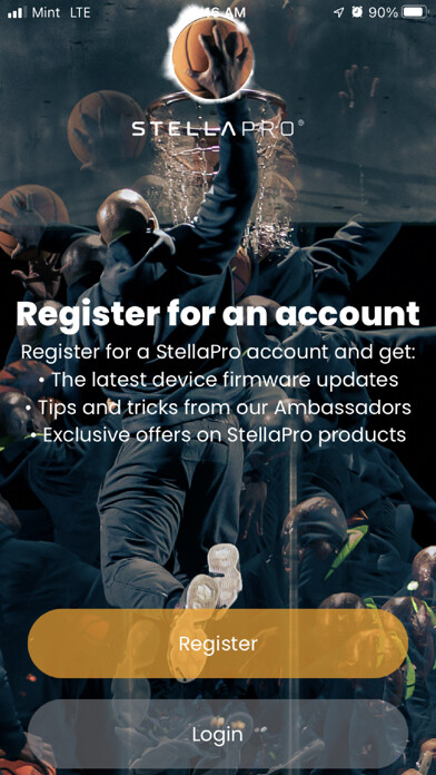 Emulate iPhone app StellaPro Imaging Control using MyAndroid