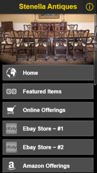 Emulate iPhone app Stenella Antiques using MyAndroid Emulate iPhone app Stenella Antiques using MyAndroid