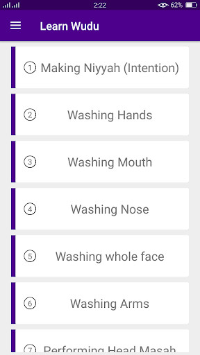 Run android online APK Step by Step Wudu/Ablution from MyAndroid or emulate Step by Step Wudu/Ablution using MyAndroid