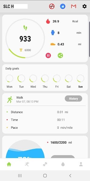 Run android online APK Step counter Calorie tracker from MyAndroid or emulate Step counter Calorie tracker using MyAndroid