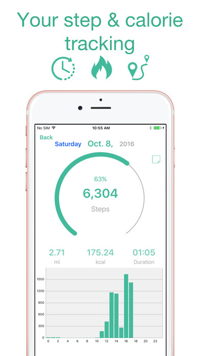 Emulate iPhone app Step Counter Maipo - Pedometer using MyAndroid Emulate iPhone app Step Counter Maipo - Pedometer using MyAndroid
