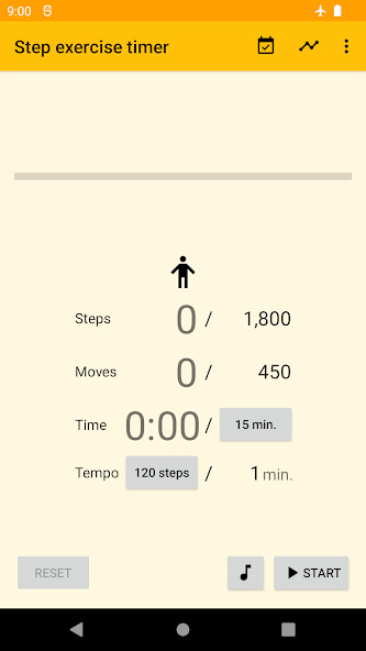 Run android online APK Step exercise timer from MyAndroid or emulate Step exercise timer using MyAndroid
