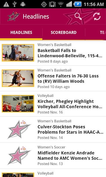 Run android online APK Stephens College Stars from MyAndroid or emulate Stephens College Stars using MyAndroid