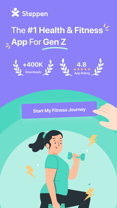 Emulate iPhone app Steppen: #1 Gen Z Fitness App using MyAndroid
