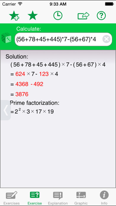 Emulate iPhone app steps2MATH using MyAndroid